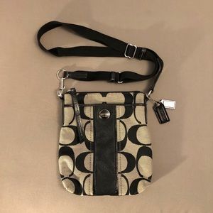 Coach Canvas Coated Crossbody Purse